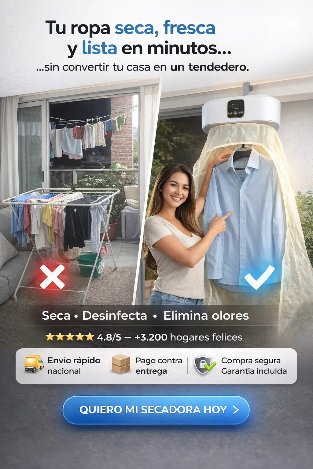 Secadora De Ropa Portatil