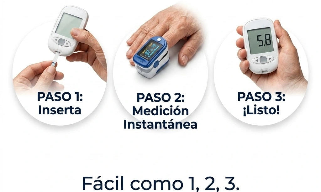 🩺 KIT OXÍMETRO + GLUCÓMETRO DIGITAL
