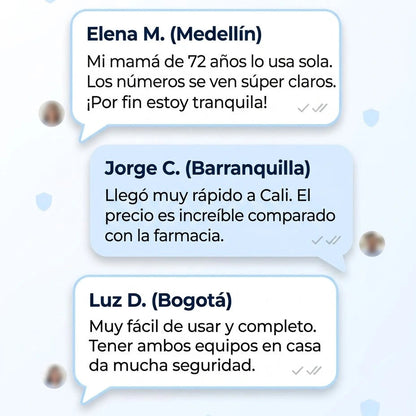 🩺 KIT OXÍMETRO + GLUCÓMETRO DIGITAL