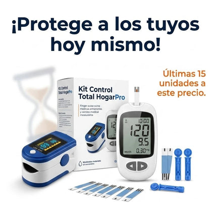 🩺 KIT OXÍMETRO + GLUCÓMETRO DIGITAL